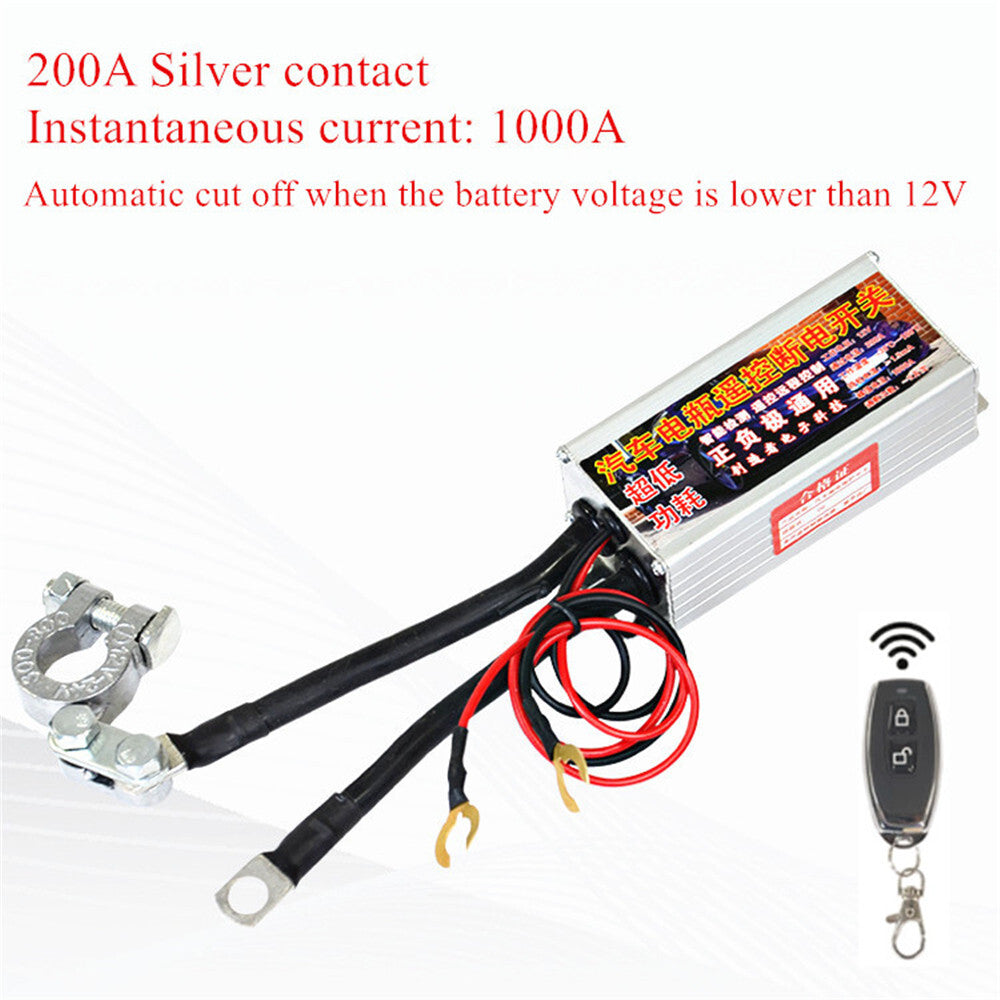 Wireless Car Battery Isolator Switch Disconnect Cut Off Kill Power Remote Contro