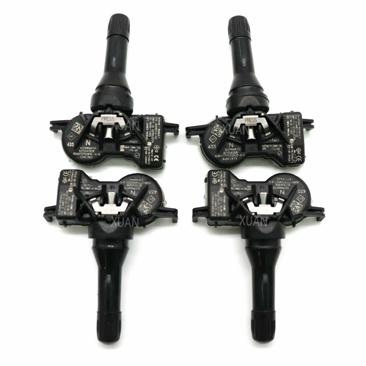 4-pack TPMS tire pressure sensors 40770-4CB1B for Rogue Altima for Infiniti v