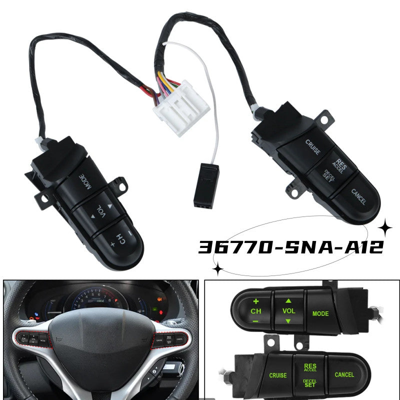 Steering wheel control switches for Honda for Civic 2006 - 2007 - 2008 (Green Light) n