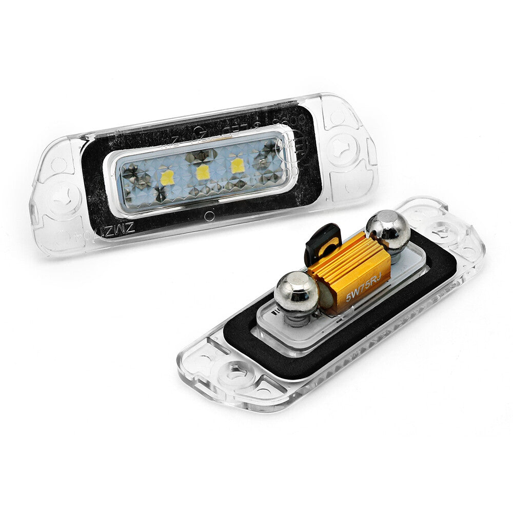 2x LED license plate light for Mercedes-Benz W164 X164 W251 ML GL R class Canbus
