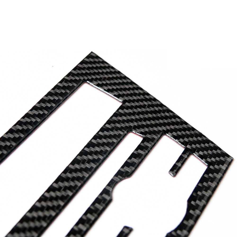 Red Carbon Fiber Side Gear Shift Panel Trim for Subaru Outback Legacy 2015-2017 v