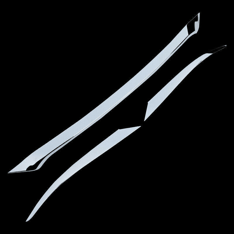 for Mazda 3 Axela 2019-2022 Chromed Engine Hood Panel Headlight eyebrow Trims
