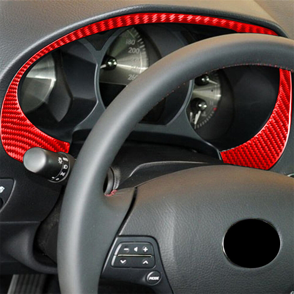 Kit For Luxus GS 2006-11 Red Carbon Fiber Inner Dashboard Panel Trim Accessories
