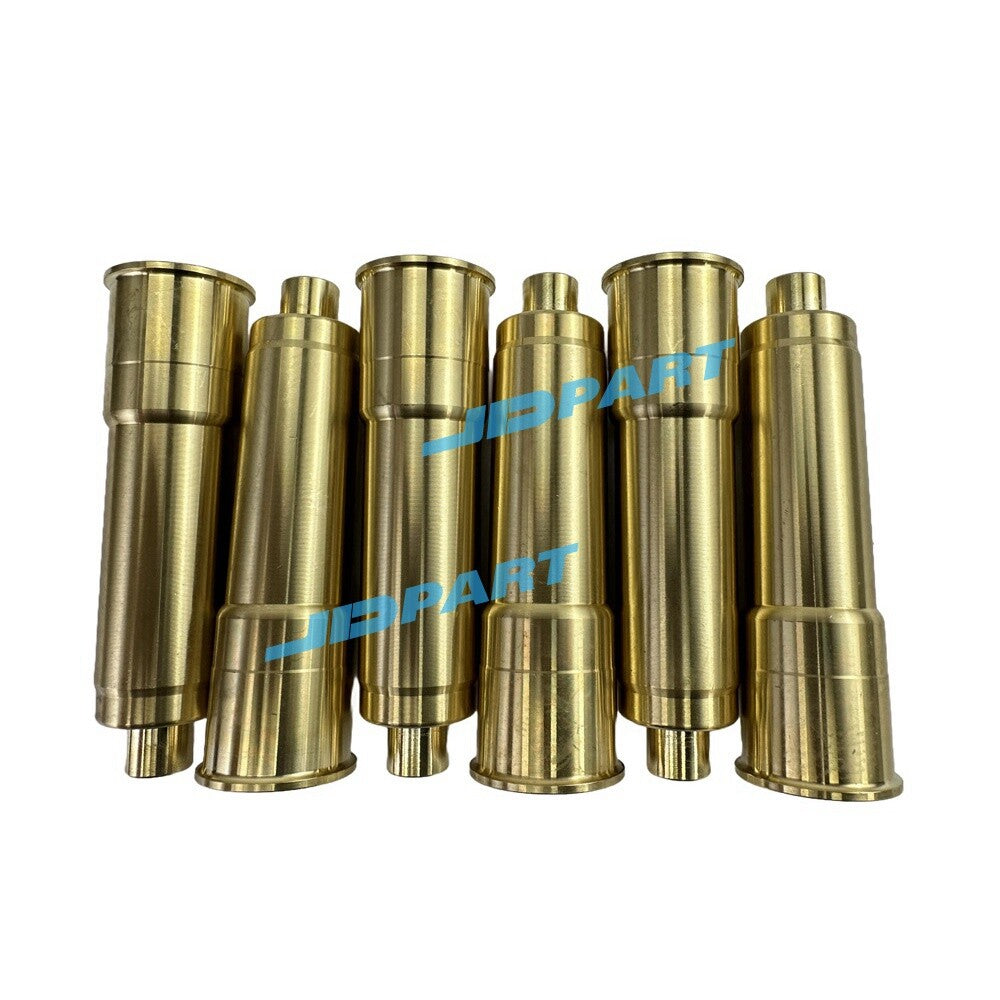 6-piece 6D24 fuel injector nozzle sleeve for excavator parts -