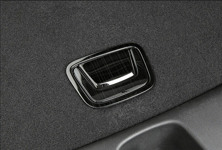 Fit For 2019-23 for Cadillac XT4 Black Steel Tailgate Rear Door Handle Cover Trim