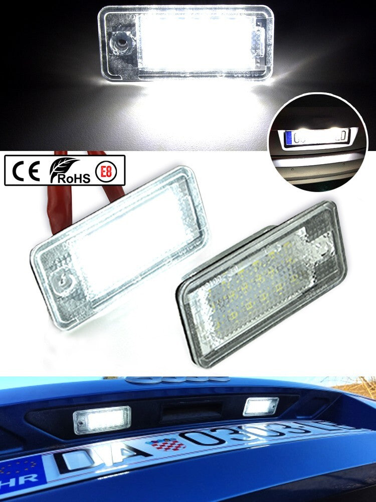 Led License plate Lamp Light for Audi A3 A4 A6 for A8 B7 S3 S8 C6 RS4 RS6