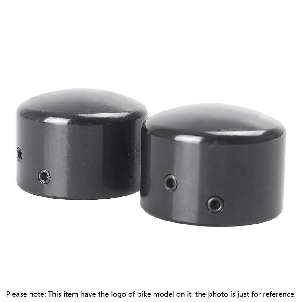 Front Axle Nut Covers kit Black Fit for Harley Electra Glide Street Glide& Road King Q