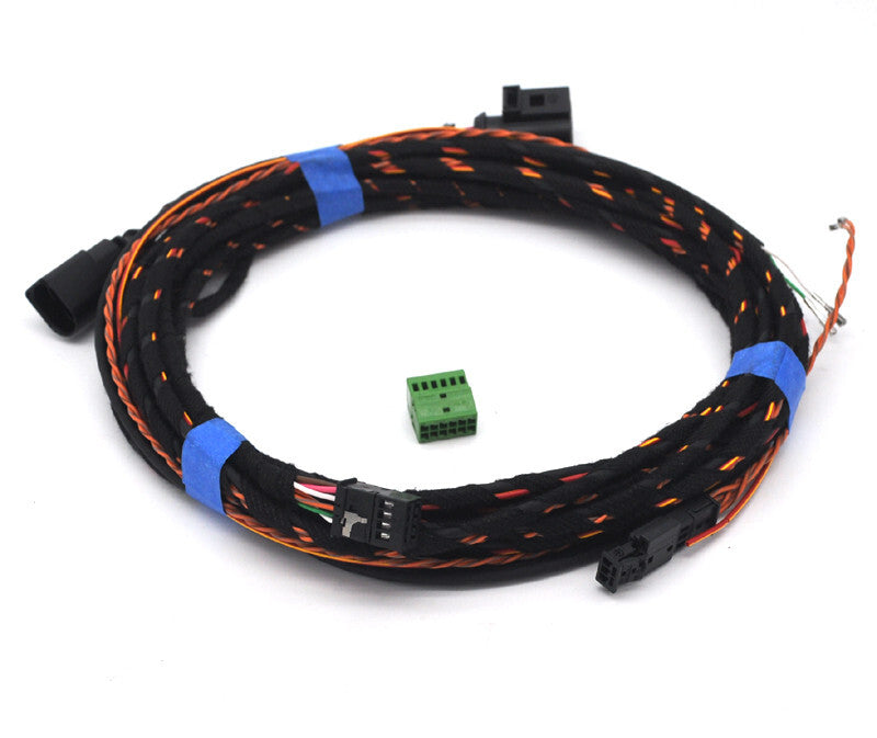 Reverse backup Emblem Rear Camera retrofit Cable wiring for vw for golf mk8 MQB EVO v