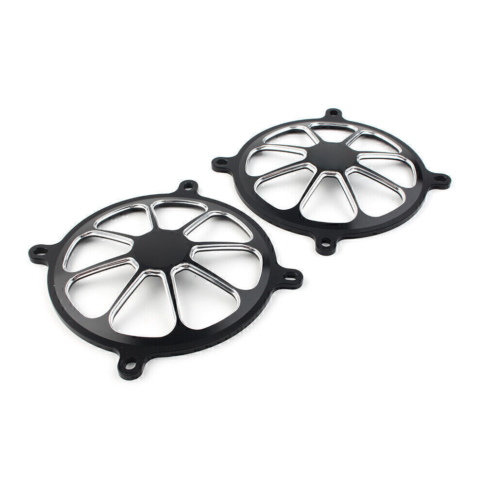 2x Audio Fairing Mount Front Speaker Trim Grill Cover Fit for Harley Touring 96-13 Q