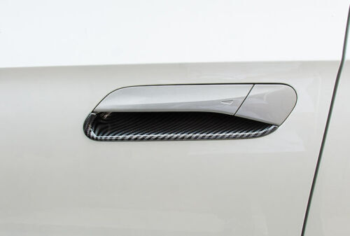 for VW ID.4 2021-2024 Carbon Fiber Side Car Door Handle Bowl Molding Cover Trim