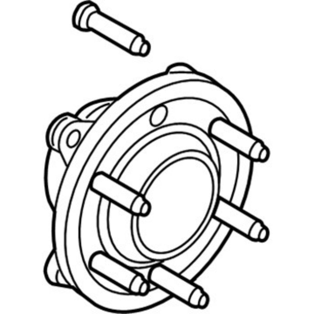 Rep 7L1Z-1104-D HUB248 Front axle 1pc/Set
