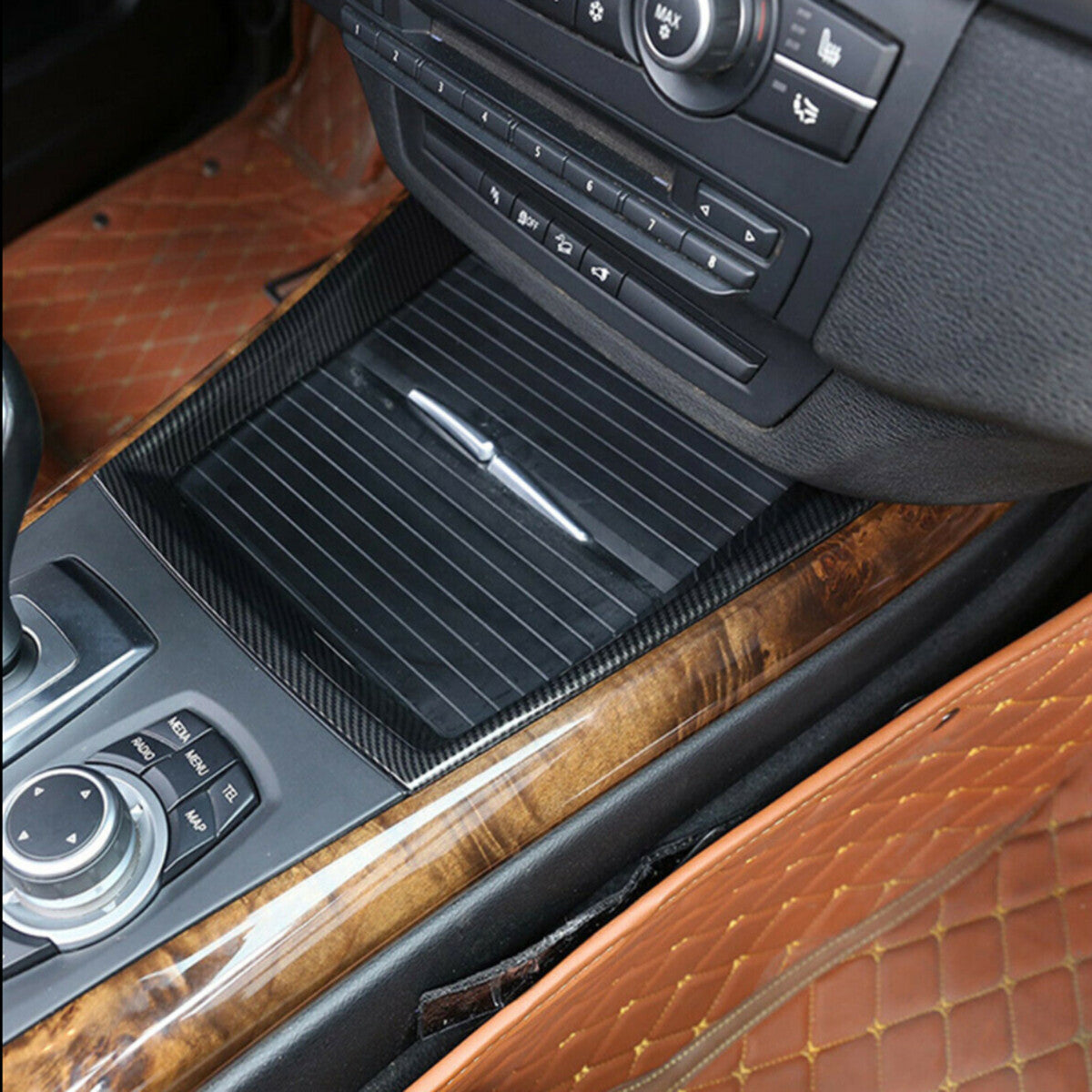 Carbon fiber ABS tailgate handle decorative cover suitable for Tundra 2022-2023- v