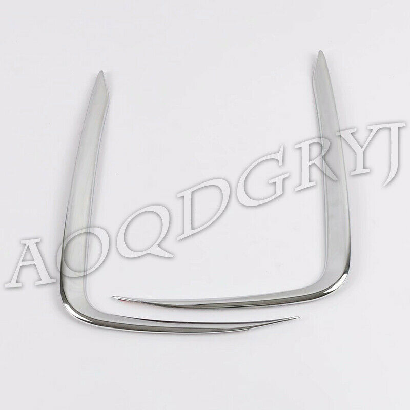 for Lexus NX200t 300h 2015-2017 Chrome Front Bumper Fog Light Eyebrow Strip Trim