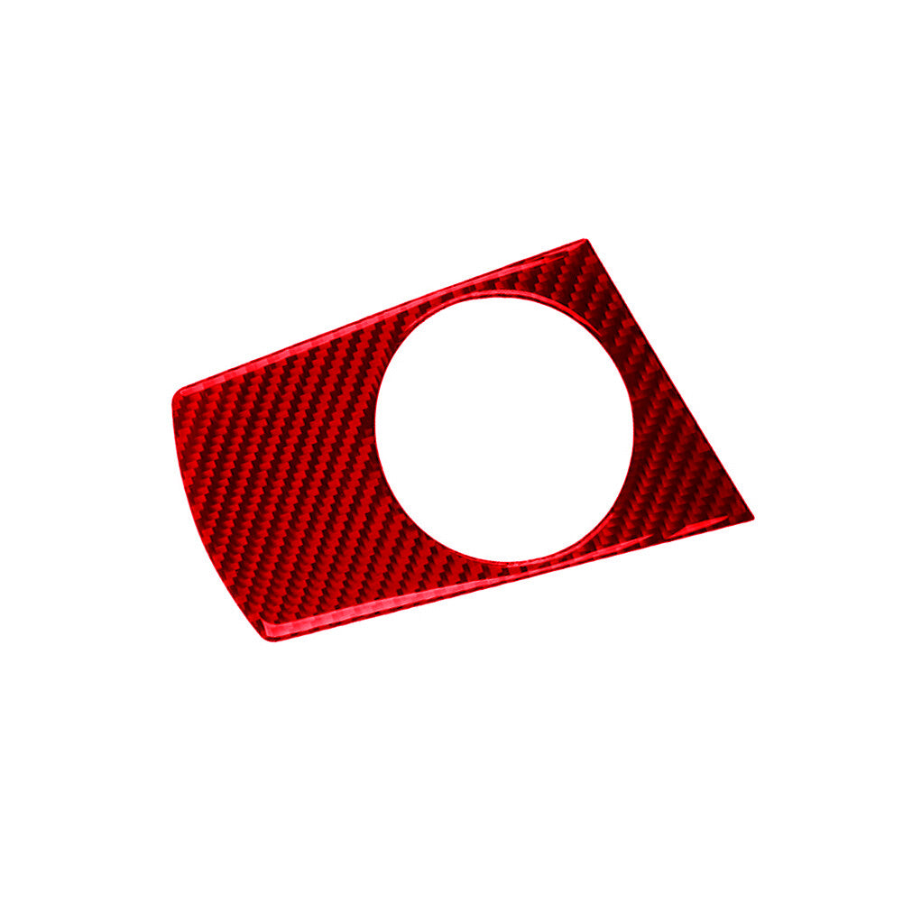 Red Carbon Fiber Inner Watercup Panel Decorative Cover Trim for BMW X3 2004-2010