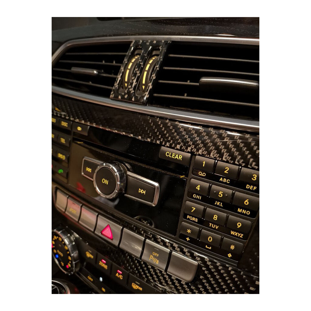 Air conditioning panel carbon fiber protective cover suitable for Mercedes C-Class W204 C220 C200 C350