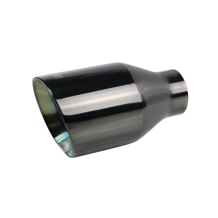 Universal 2 inlet 3.5 outlet Exhaust End Tips Muffler Black Tip Slant Tip JZ