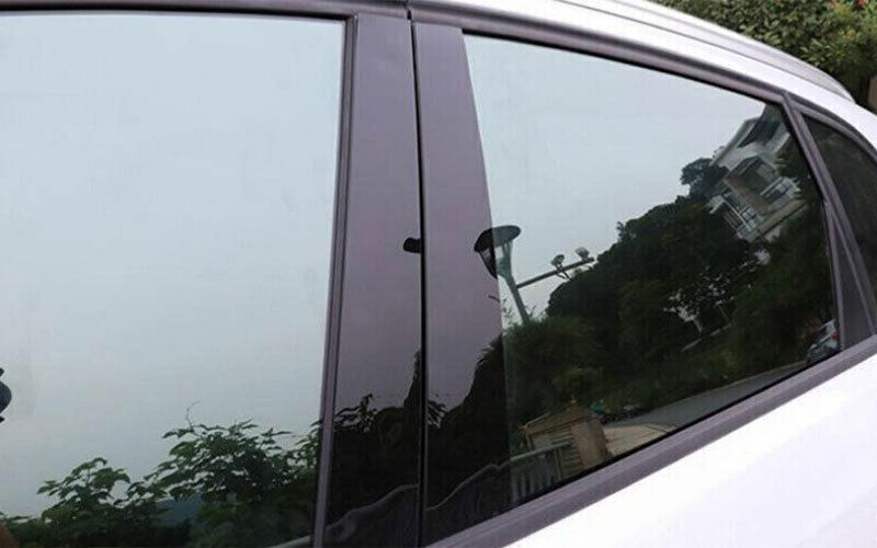 for Audi Q5 2013-2017 Piano Black Pillar Posts Door Window Molding Strip Trim 6P