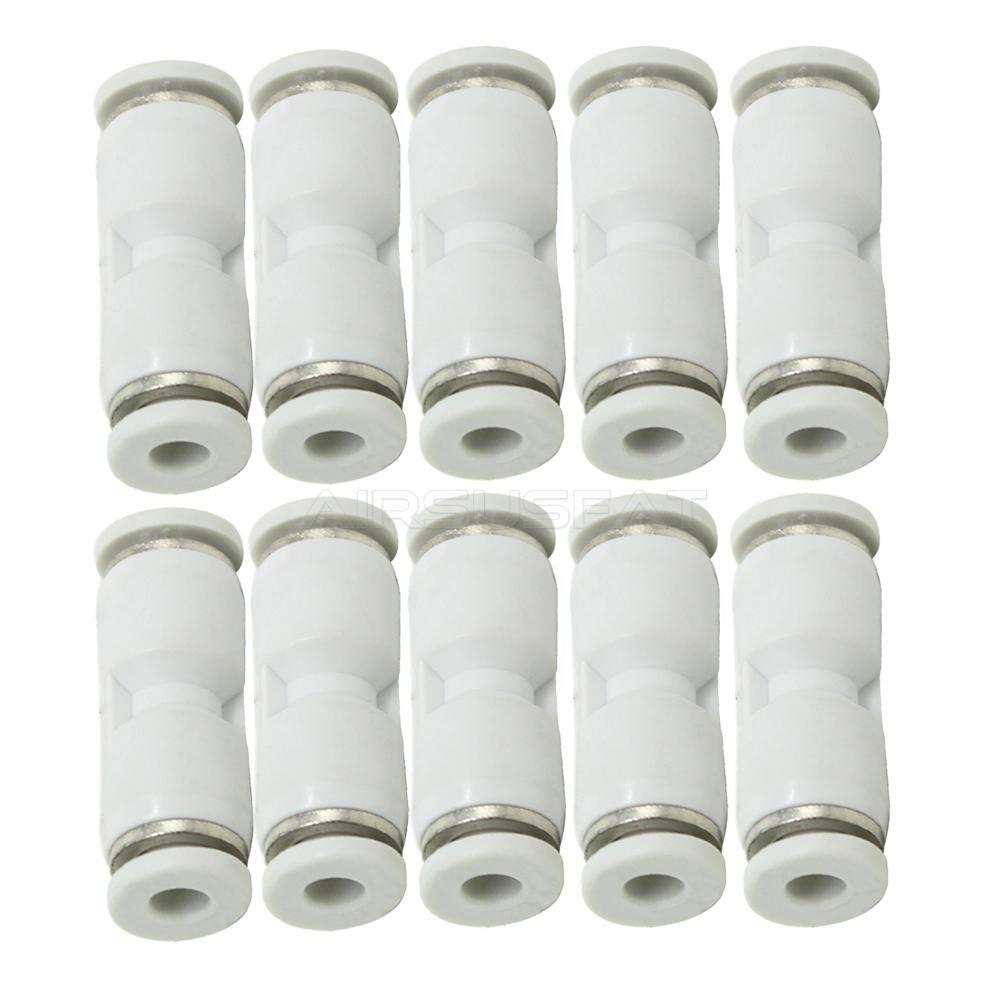 10Pc for Mercedes Suspension Air Line Hose Repair Straight Connectors 4MM TO 4MM