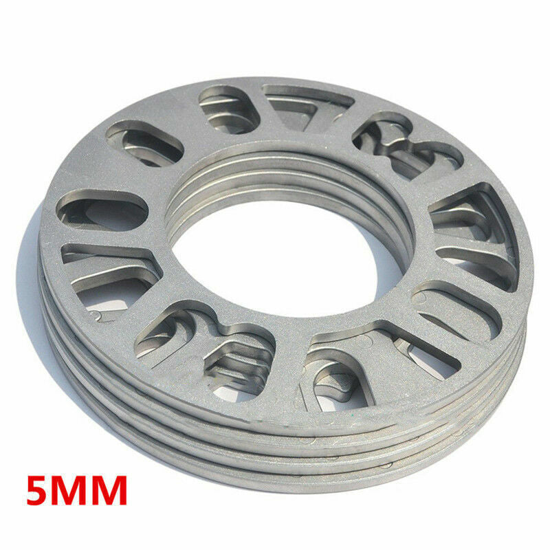 4-piece set of 5mm aluminum ET adjusting shims, wheel track, wheelbase, and flange for convenient use. n