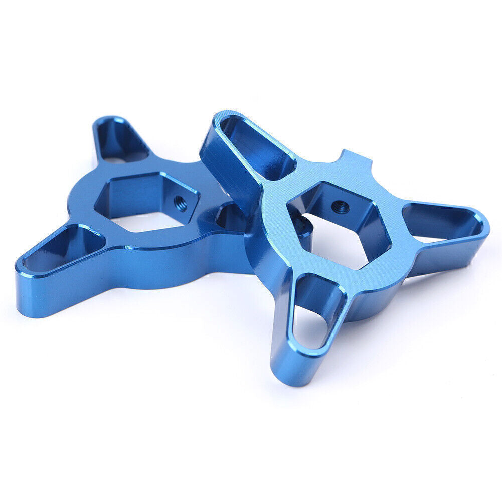 2x CNC Aluminum Fork Preload Adjusters For Universal Motorcycle 14mm Blue Q