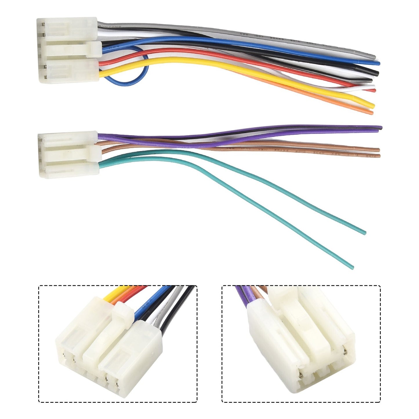 Suitable for wear-resistant and corrosion-resistant male wire harness threaded connectors.