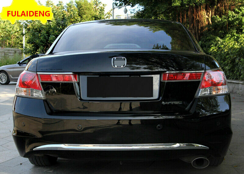 for Honda Accord 8th 2008-2013 ABS Chrome Rear Bumper Protector Cover Strip Trim