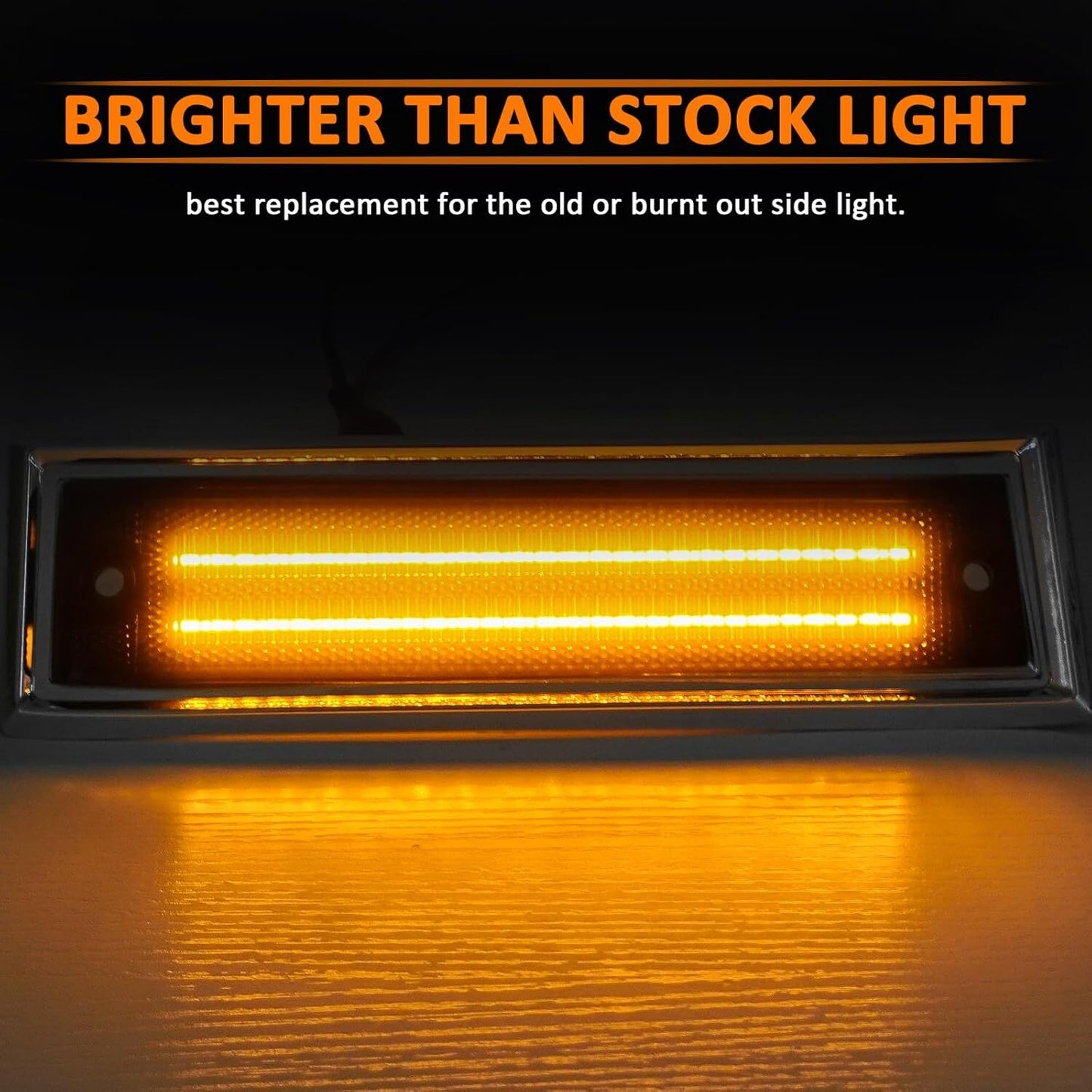 2x Side Marker Light Smoke Lens For 1981-1991 for Chevy for GMC C10 C20 C30 Pickup