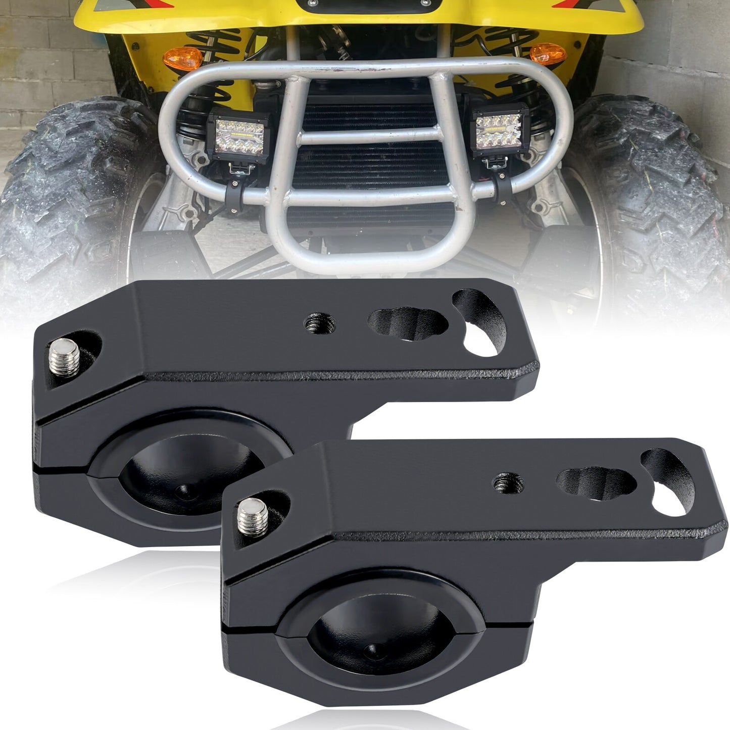 2x motorcycle headlight holder lamp holder headlight bracket for 18mm-32mm Q