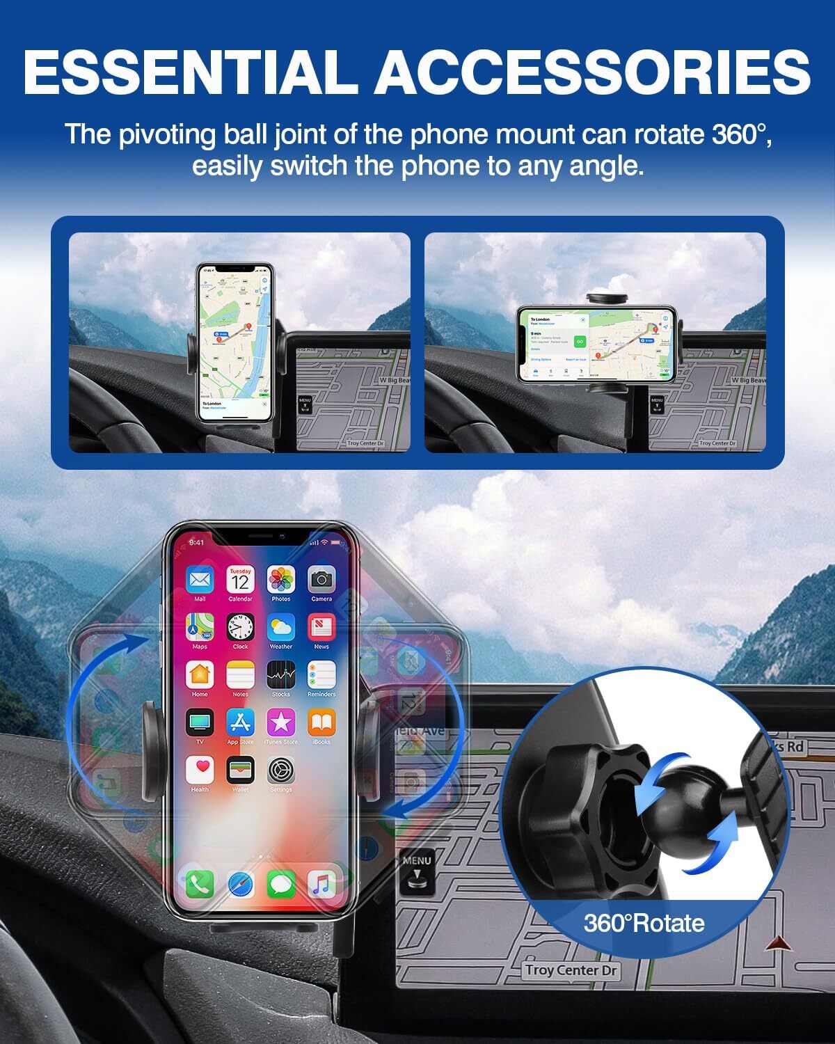 Suitable for 21-24 year old for Mazda CX-5, mobile phone holder and navigation bracket with 10.25-inch screen. n