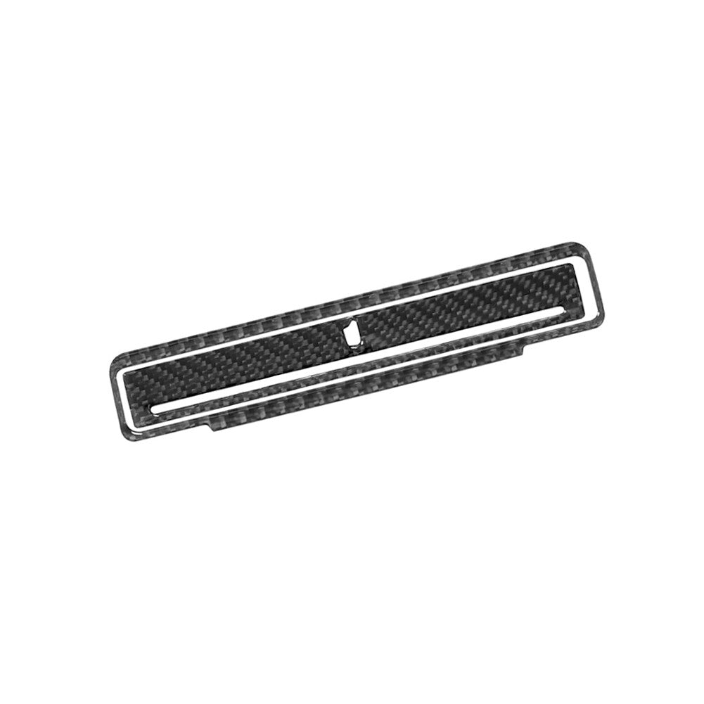 2Pcs Carbon Fiber Cup Holder Rear Trim for Audi Q7 2007-2015