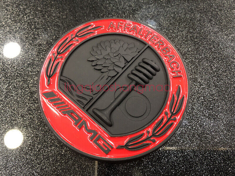Red car badge decals/stickers suitable for Mercedes-Benz A35, C43, C63, E43, E63