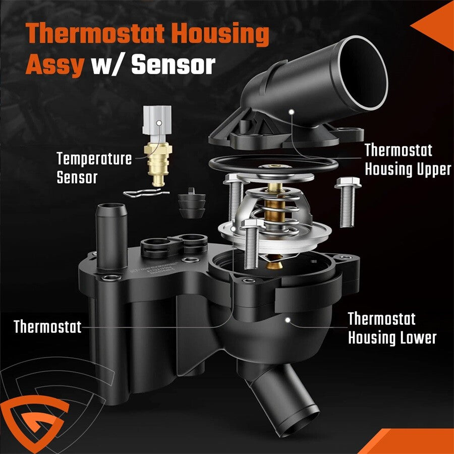 Thermostat Housing Thermostat w/Sensor kit for Ford Explorer Mountaineer 4.0L