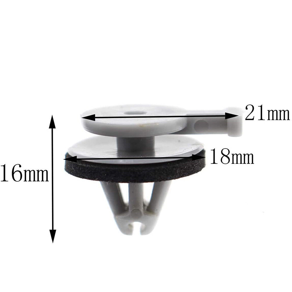 10 Gray Car Exterior A Pillar Trim Fastener Clips for Land Rover Discovery