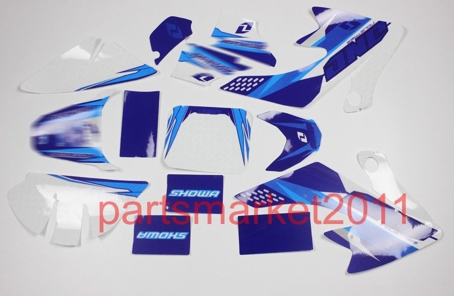 3M Blue Emblems Decals Graphics for Honda CRF50 50CC 70CC 110CC 125CC Pit bikes