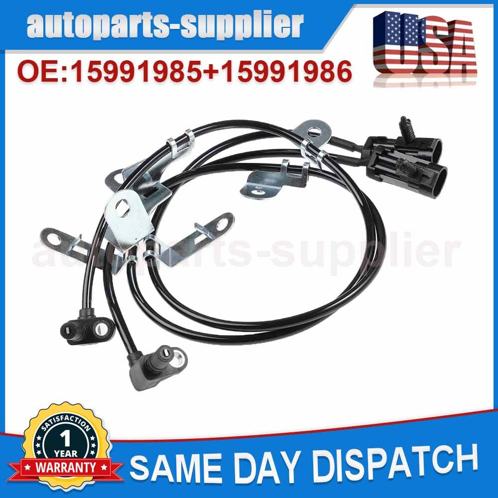 Wheel speed sensors for front LR ABS on for Chevrolet Avalanche 1500 and 2500 Silverado models.