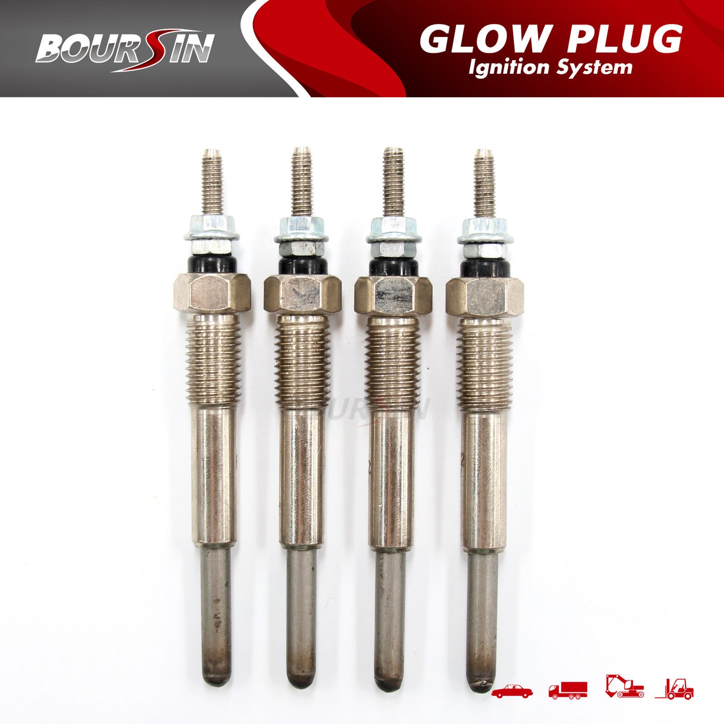 4x Glow Plug for ISUZU C240 C190 C201 C221 4BA1 D500 4FA1 Diesel engine 12V Q