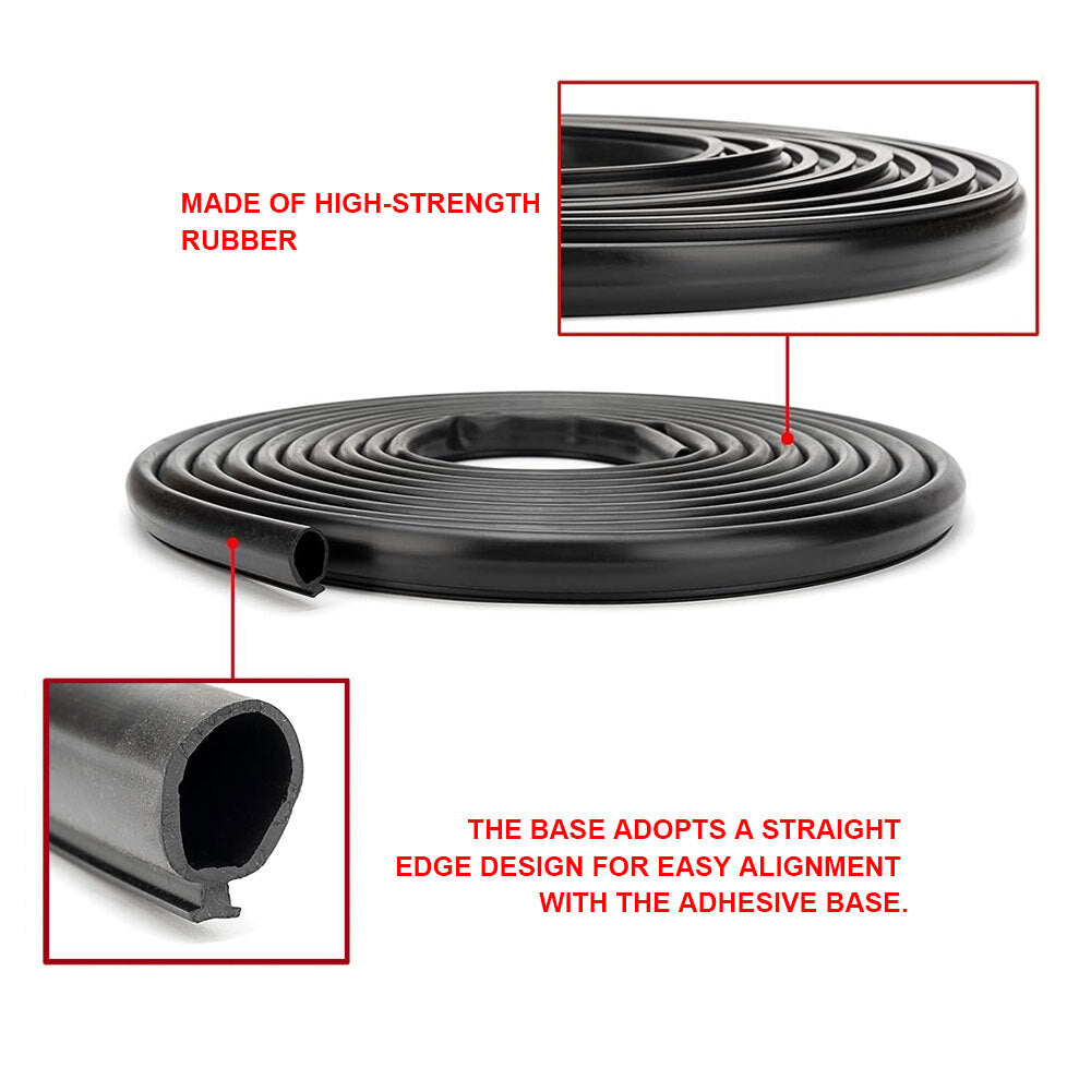 018-338-BLK 30 Ft RV Slide Out Seal Secondary Seal Gasket Camper Travel Trailer Q