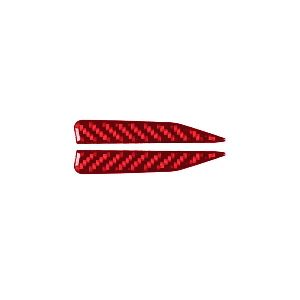 2Pcs Red Carbon Fiber Door Handle Cover Trim for ford for Mustang Mach-E