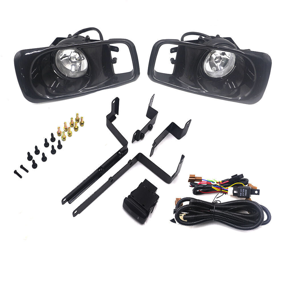 1 Pair Front Bumper LED Halogen Fog Lights Lamps Line for HONDA for CIVIC 1999 2000 Q