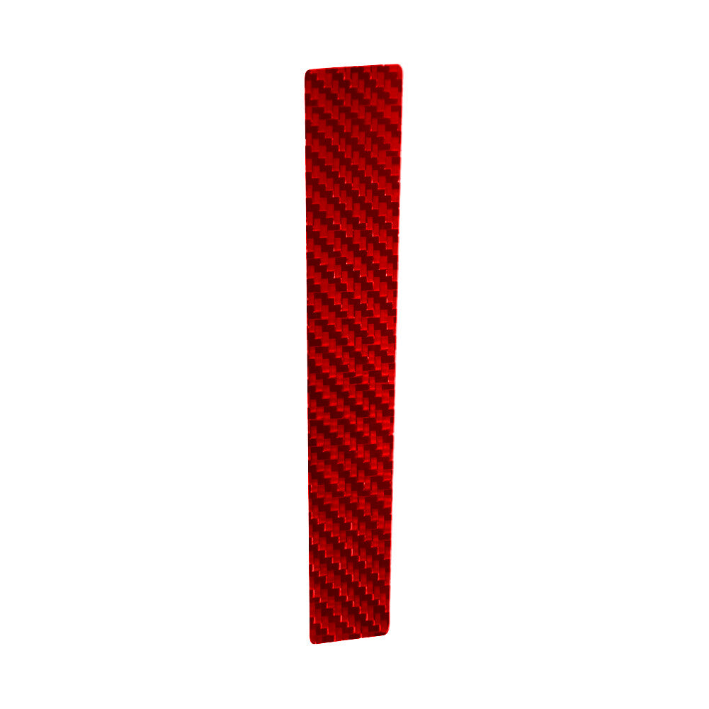 Red Carbon Fiber Driver Side Dashboard Cover Trim For Lancer 2008-15 v