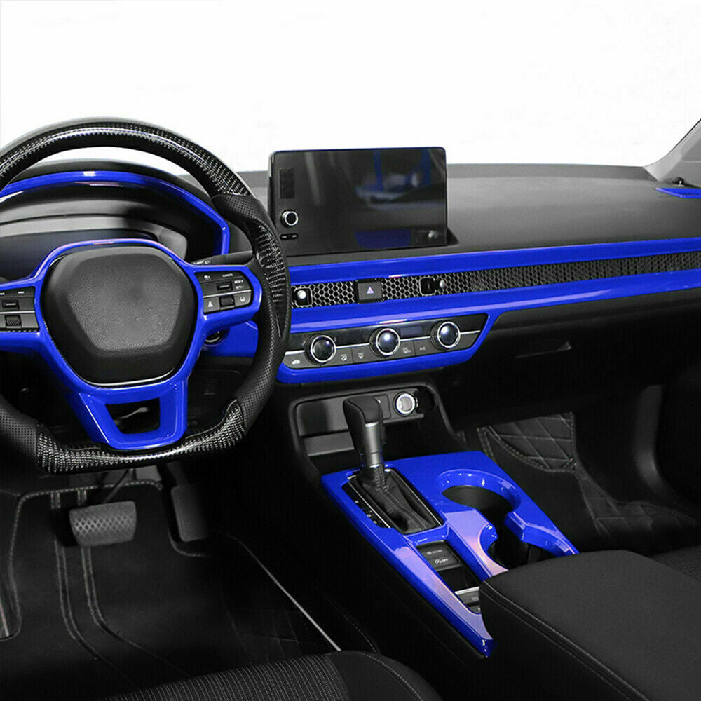 Steering Wheel Frame Cover Trim 1 for Honda for Civic 11th up 2022-2023 Bright Blue