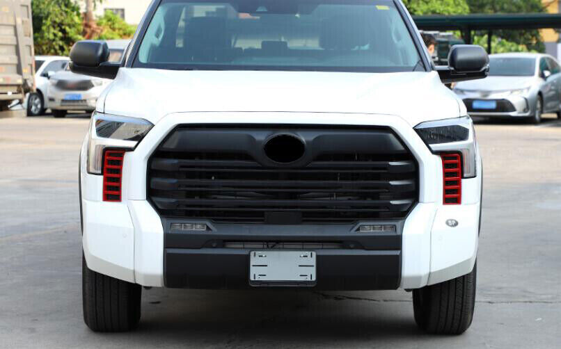 For Tundra 2022-2024 ABS Red Front Fog Light Lamp Cover Trim 2PCS n