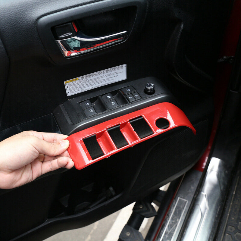 Red Engine Start Button Switch Cover Trim for Tacoma 2016-20 US- v
