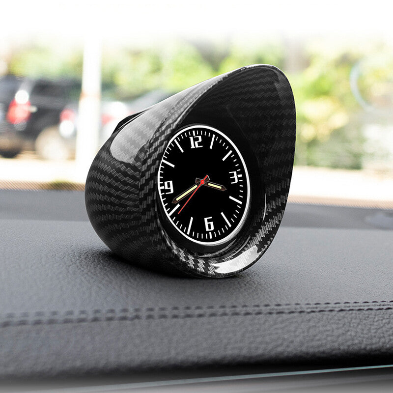 Carbon fiber electronic dashboard clock with automatic backlighting n
