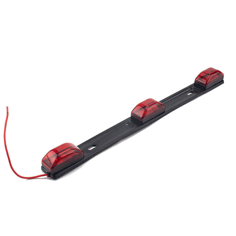 17 Red Bright Led ID Bar / 3 Led Marker Light Truck Trailer Bus Clearance Light