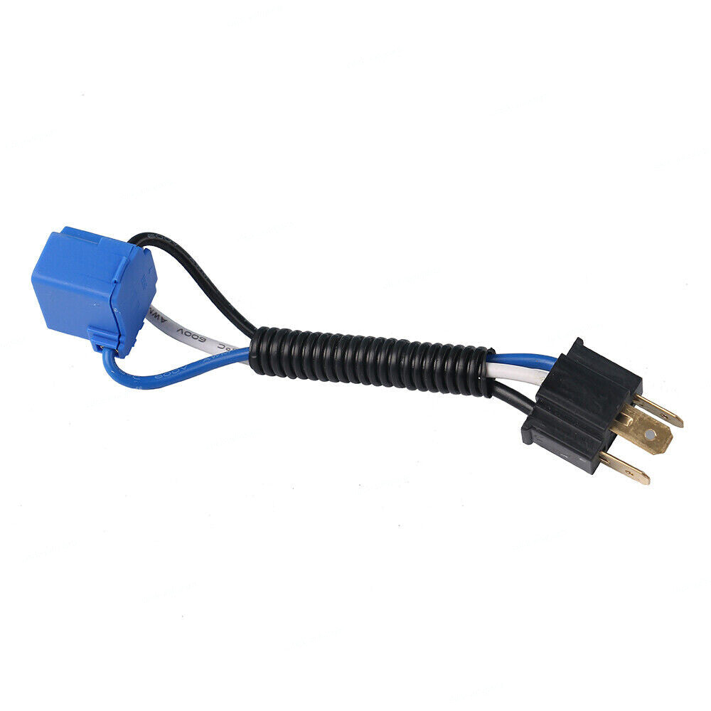 2 H4 Headlight Light Bulb Angle Socket Plug Connector Wiring Harness Ceramic Q