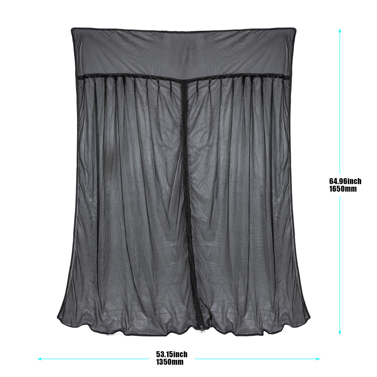 Magnetic flying screen suitable for standard car roof campervan mesh screens and insect nets Q