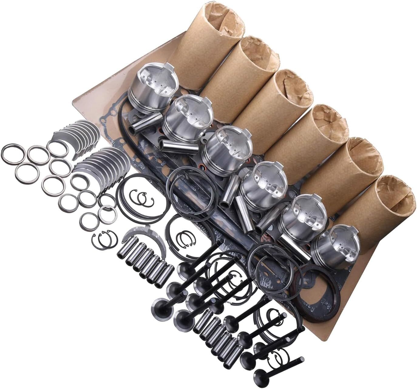 8-piece piston and ring kit, STD mast 93 mm, for Cayenne S 4.5L V8 955 94810303134 17441 B