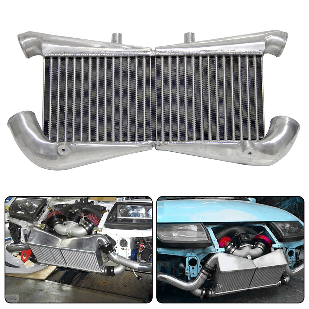 Front Mount Intercooler for Nissan 300ZX Twin Turbo Fairlady Z32 VG30DETT Silver