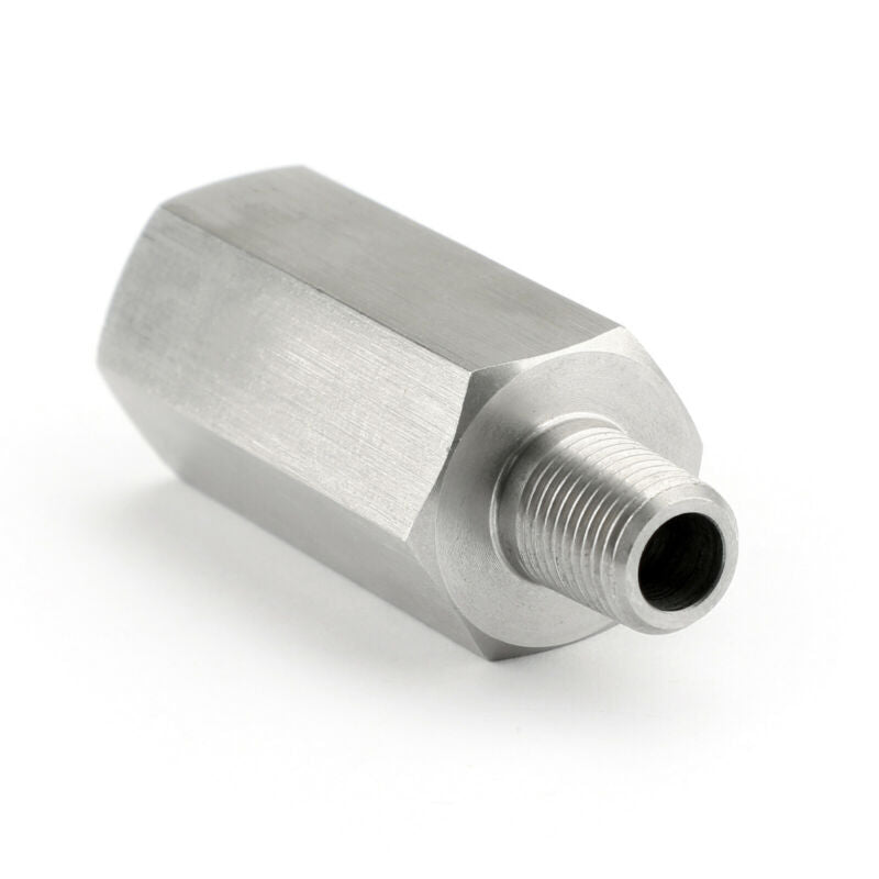 1/8 BSPT Oil Pressure Sensor Tee to NPT Adapter Turbo Supply Feed Line Meter